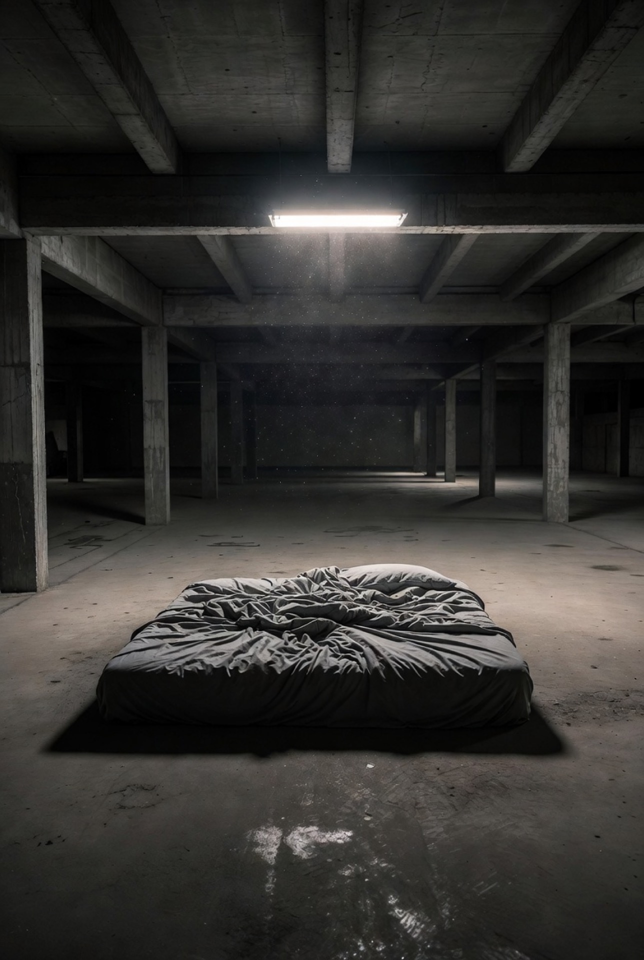 A bed in a dark warehouse — the BED metaphor: Blame, Excuses, Denial